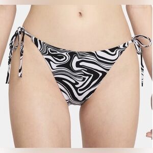 NWT Nike Black and White Swirl Bikini Bottom